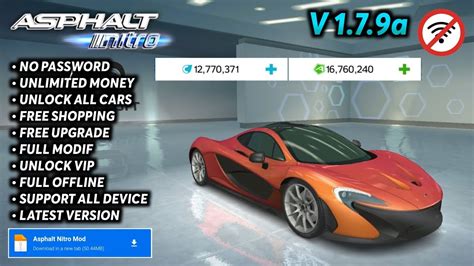 Asphalt Nitro MOD APK 1.7.9a (Money/Cars .